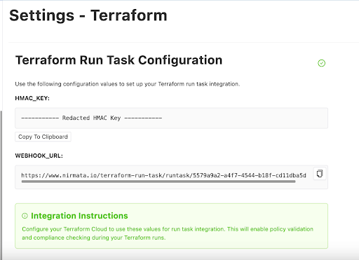 Settings Terraform